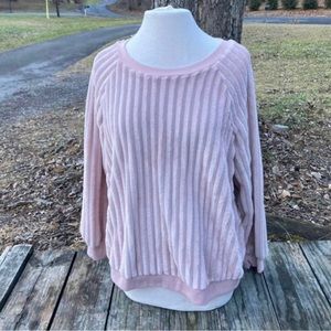 SUPER SOFT PINK SWEATER JUNIORS 17 XXXL 3X NO BOUNDARIES